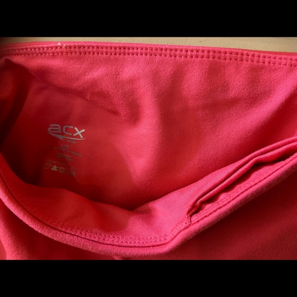 ACX orangey/peach capri yoga pants - Picture 3 of 5